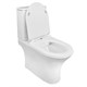 AZARIO Унитаз-компакт  FRETTA ROUND N 340х650х770 напольный, безободковый, c быстросьемным сиденьем микролифт (AZ-1038A) AZ-1038A - фото 356870