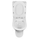AZARIO Унитаз-компакт  FRETTA ROUND N 340х650х770 напольный, безободковый, c быстросьемным сиденьем микролифт (AZ-1038A) AZ-1038A - фото 356872