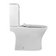 AZARIO Унитаз-компакт  FRETTA ROUND N 340х650х770 напольный, безободковый, c быстросьемным сиденьем микролифт (AZ-1038A) AZ-1038A - фото 356875