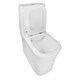 AZARIO Унитаз-компакт  ANTEO SQUARE 385х630х820 напольный, безободковый, с быстросъемным сиденьем микролифт (AZ-1218A) AZ-1218A - фото 357179