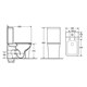 AZARIO Унитаз-компакт  ANTEO SQUARE 385х630х820 напольный, безободковый, с быстросъемным сиденьем микролифт (AZ-1218A) AZ-1218A - фото 357191