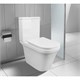 AZARIO Унитаз-компакт  Candy 370х620х780 напольный, безободковый, в комплекте с бачком и сиденьем микролифт (AZ-1503B) AZ-1503B - фото 357220