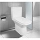 AZARIO Унитаз-компакт  Formal 370х315х790 напольный, безободковый, в комплекте с бачком и сиденьем микролифт (AZ-1353B) AZ-1353B - фото 357365