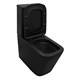 AZARIO Унитаз-компакт  Black King 370х640х810 безободковый, с быстросъемным сиденьем микролифт, черный матовый (AZ-8303D) AZ-8303D - фото 357385
