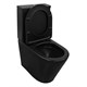 AZARIO Унитаз-компакт  Black Queen 370х605х800 безободковый, с быстросъемным сиденьем микролифт, черный матовый (AZ-8380) AZ-8380 - фото 357401