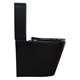 AZARIO Унитаз-компакт  Black Queen 370х605х800 безободковый, с быстросъемным сиденьем микролифт, черный матовый (AZ-8380) AZ-8380 - фото 357408