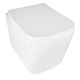 AZARIO Унитаз подвесной  Cascad M 490x345x325 безободковый, система смыва "Скрытое Торнадо", с быстросъемным сиденьем микролифт (AZ-10002) AZ-10002 - фото 357498