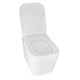 AZARIO Унитаз подвесной  Cascad M 490x345x325 безободковый, система смыва "Скрытое Торнадо", с быстросъемным сиденьем микролифт (AZ-10002) AZ-10002 - фото 357499