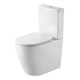 AZARIO Унитаз напольный  LUMA TORNADO FLUSHING безободковый в комплекте с бачком и сиденьем микролифт, дюропласт. 595*360*820 мм (AZ-1253ST) AZ-1253ST - фото 357548