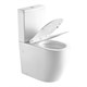 AZARIO Унитаз напольный  LUMA TORNADO FLUSHING безободковый в комплекте с бачком и сиденьем микролифт, дюропласт. 595*360*820 мм (AZ-1253ST) AZ-1253ST - фото 357550