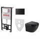 AZARIO Сет инсталляция Alсa AM101/1120-4:1 RU M578-0001 + унитаз Grado AZ-0046 чёрный матовый с сиденьем ми AM101/1120-4:1 RU M578-0001+AZ-0046N-MB - фото 357984