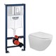 AZARIO Сет 3 в 1 инсталляция Grohe Rapid SL с клавишей смыва + подвесной унитаз Grado c быстросъемным сиденьем микролифт (38772001+AZ-0046N) 38772001+AZ-0046N - фото 358117