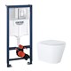 AZARIO Сет 3 в 1 инсталляция Grohe Rapid SL с клавишей смыва + подвесной унитаз Teramo c быстросъемным сиденьем микролифт (38772001+AZ-0053) 38772001+AZ-0053 - фото 358150