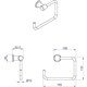 AZARIO Держатель туалетной бумаги FORNY без крышки, хром (AZ-88310A) AZ-88310A - фото 358385
