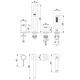 AZARIO Смеситель на борт ванны FLAME каскадный, на 4 отверстия, хром (AZ-VPC258320C) AZ-VPC258320C - фото 359348