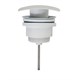 AZARIO Донный клапан для раковины, квадрат, CLIC-CLAC, G 1 1/4, латунь, белый (AZ-106-WHI) AZ-106-WHI - фото 360037