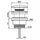 AZARIO Донный клапан для раковины, CLIC-CLAC, 1 1/4, латунь, бронза (AZ-105-BR) AZ-105-BR - фото 360043