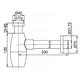 AZARIO Сифон для раковины G 1 1/4, без выпуска, бочонок, латунь, белый (AZ-115-WHI) AZ-115-WHI - фото 360061