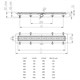 AZARIO Душевой лоток D40 Harmony 950 мм, боковой слив, пластиковый, решетка из нержавеющей стали (AZ-CH 950 H) AZ-CH 950 H - фото 360482