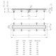 AZARIO Душевой лоток D40 Medium 550 мм, боковой слив, пластиковый, решетка из нержавеющей стали (AZ-CH 550 M) AZ-CH 550 M - фото 360604