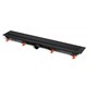 AZARIO Душевой лоток D50 Medium 850 мм, боковой слив, пластиковый, перфорированная решетка, черный (AZ-CH 850/50 MC) AZ-CH 850/50 MC - фото 360715