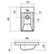 AQUATON Мебельная раковина Миранда 40 (1WH302500) 1WH302500 - фото 361253