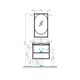 AQUATON Зеркало Лофт Фабрик 50 дуб темный (1A242502LTDU0) 1A242502LTDU0 - фото 361475