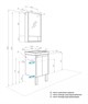 AQUATON Тумба под раковину Сканди 45 Doors универсальная, белый (1A278701SD010) 1A278701SD010 - фото 362125