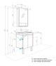 AQUATON Тумба под раковину Сканди 55 Doors универсальная, Белый/Дуб Рустикальный (1A278801SDZ90) 1A278801SDZ90 - фото 362152