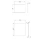 AQUATON Фасад для тумбы Лондри 40 Белый (1A274901LH010) 1A274901LH010 - фото 362311