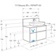 AQUATON Столешница под раковину Мишель 80 с панелью, дуб Эндгрейн (1A277003MIX40) 1A277003MIX40 - фото 362500