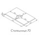AQUATON Столешница под раковину Либерти 70 белый глянец (1A281203LY010) 1A281203LY010 - фото 362614