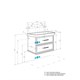 AQUATON Тумба под раковину Нео-Классика 85 2 ящика, белый камень (1A286301NCTG0) 1A286301NCTG0 - фото 362750