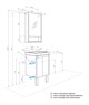 AQUATON Комплект Сканди Doors Тумба под раковину 45 белый с раковиной Santek Адриана, глянец/белый матовый (1A2787K0SD010) 1A2787K0SD010 - фото 362852