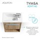 AQUATON Тумба под раковину Хоуп 40, подвесная, 1 створка, орех (1A287101HP6C0) 1A287101HP6C0 - фото 363000