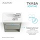 AQUATON Тумба под раковину Хоуп 40, подвесная, 1 створка, хаки (1A287101HP9D0) 1A287101HP9D0 - фото 363016