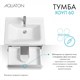 AQUATON Тумба под раковину Хоуп 60, подвесная, 1 ящик, белый матовый (1A287201HP2B0) 1A287201HP2B0 - фото 363034