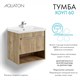 AQUATON Тумба под раковину Хоуп 60, подвесная, 1 ящик, орех (1A287201HP6C0) 1A287201HP6C0 - фото 363048