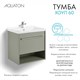 AQUATON Тумба под раковину Хоуп 60, подвесная, 1 ящик, хаки (1A287201HP9D0) 1A287201HP9D0 - фото 363065
