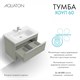 AQUATON Тумба под раковину Хоуп 80, подвесная, 1 ящик, хаки (1A287301HP9D0) 1A287301HP9D0 - фото 363119