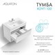 AQUATON Тумба под раковину Хоуп 100, подвесная, 1 ящик, белый матовый (1A287401HP2B0) 1A287401HP2B0 - фото 363136