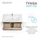 AQUATON Тумба под раковину Хоуп 100, подвесная, 1 ящик, орех (1A287401HP6C0) 1A287401HP6C0 - фото 363152
