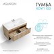 AQUATON Тумба под раковину Хоуп 100, подвесная, 1 ящик, орех (1A287401HP6C0) 1A287401HP6C0 - фото 363153