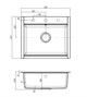 AQUATON Кухонная мойка Делия 60, кофе (1A715232LD280) 1A715232LD280 - фото 363565