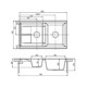 AQUATON Кухонная мойка Делия 87, две чаши, цвет кофе (1A716232DE280) 1A716232DE280 - фото 363694