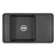 AQUATON Мойка для кухни Беллис 87 графит (1A724832BS210) 1A724832BS210 - фото 363752