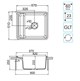 AQUATON Мойка для кухни Беллис 57 жемчуг (1A724932BS240) 1A724932BS240 - фото 363766