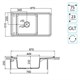 AQUATON Кухонная мойка Беллис 87 Латте (1A724832BS260) 1A724832BS260 - фото 363809