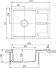 AQUATON Кухонная мойка Делия 65, цвет латте (1A718632DE260) 1A718632DE260 - фото 363815