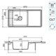 AQUATON Кухонная мойка Беллис 97 цвет Латте (1A725132BS260) 1A725132BS260 - фото 363839